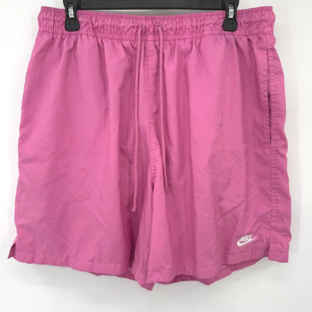 Nike Swim Trunks Men XL Pink Volley Shorts FN3307-675 Mesh Lined Athletic